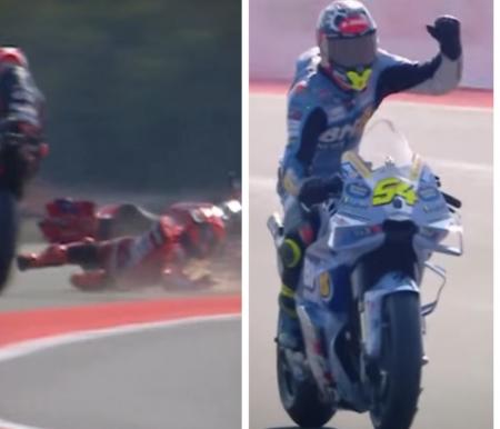 Marc Marquez Cedera, Fermin Aldeguer Juara MotoGP Mandalika 2025